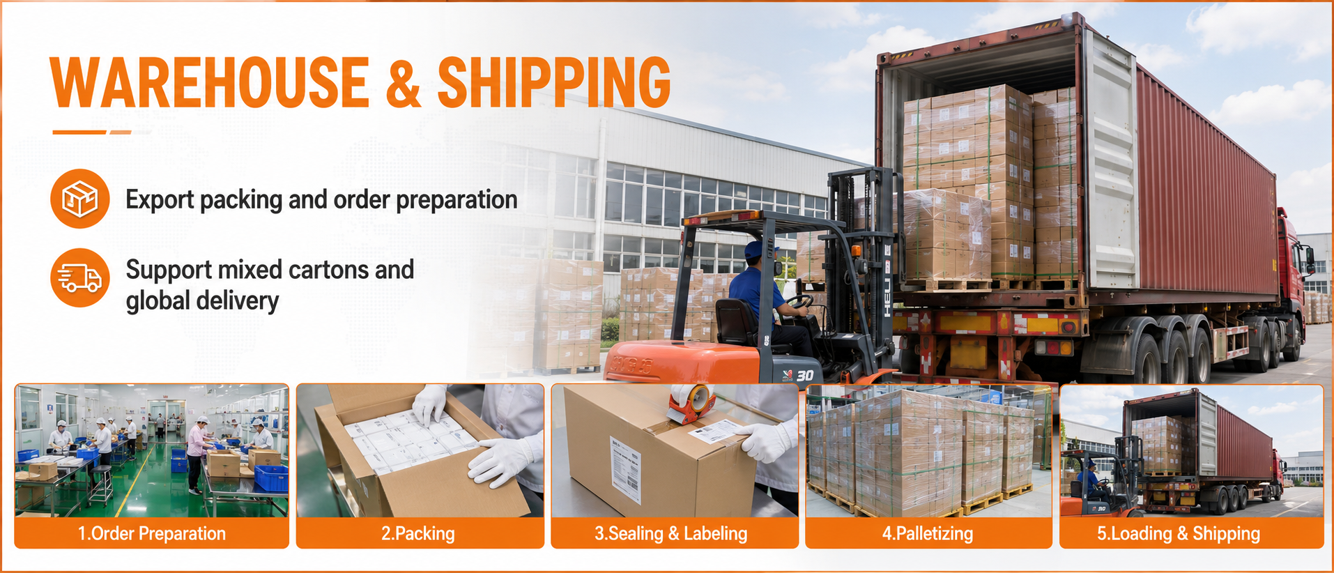 Finished goods shipping area